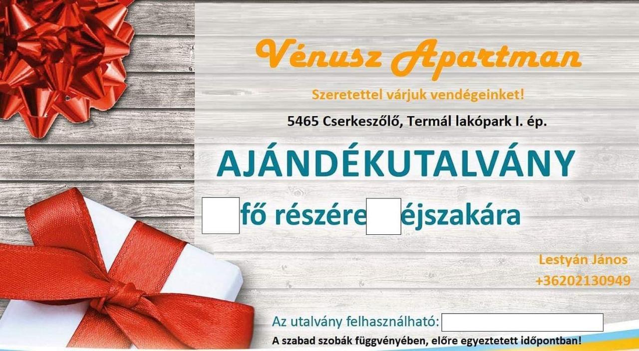 Venusz Apartman Cserkeszőlő Buitenkant foto